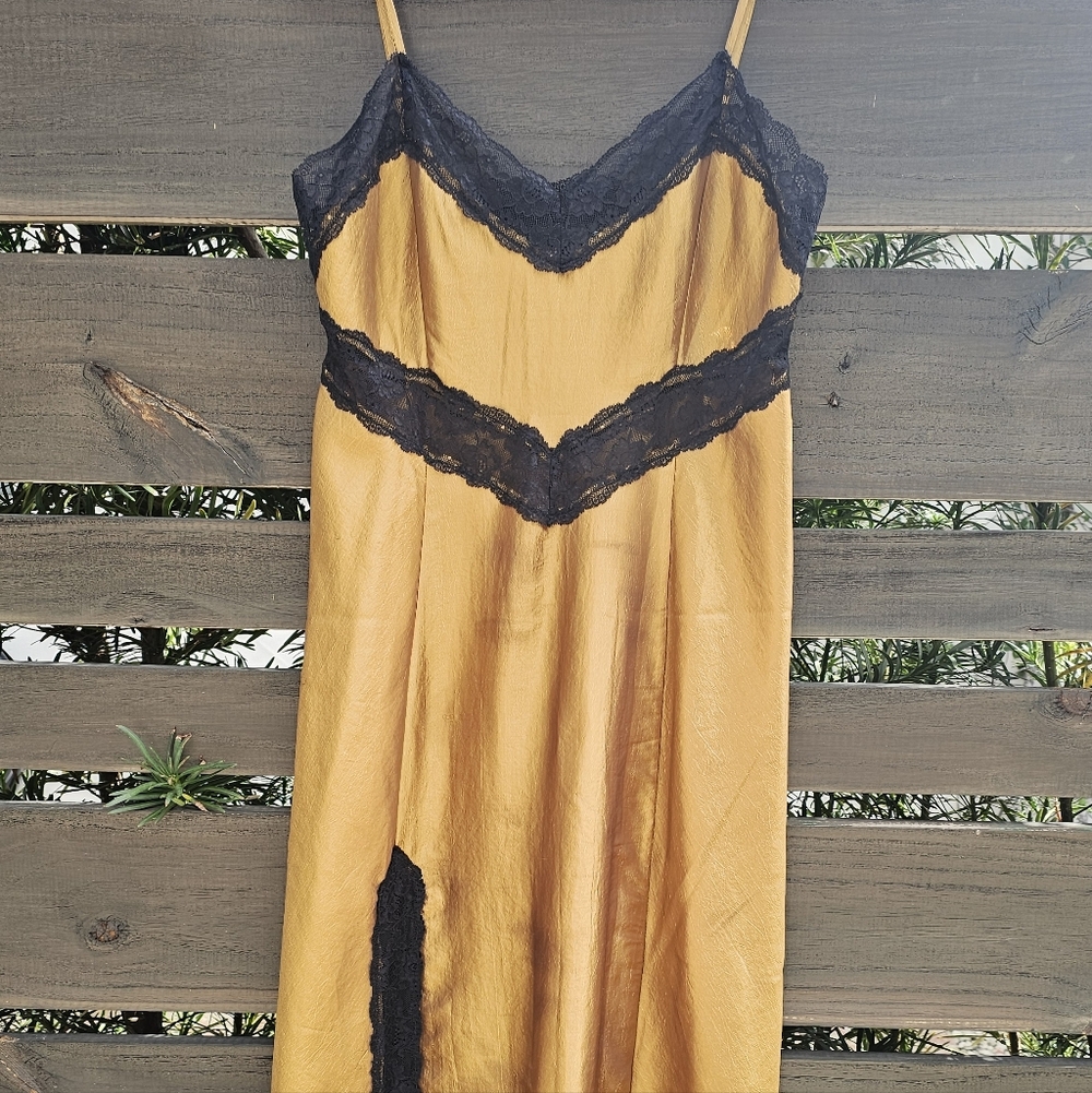 Hill House Gold and Black Dress